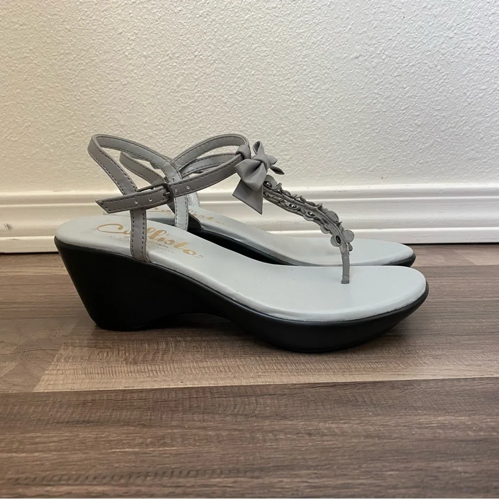 Callisto of California open toes sandals size 7 - Picture 3 of 5
